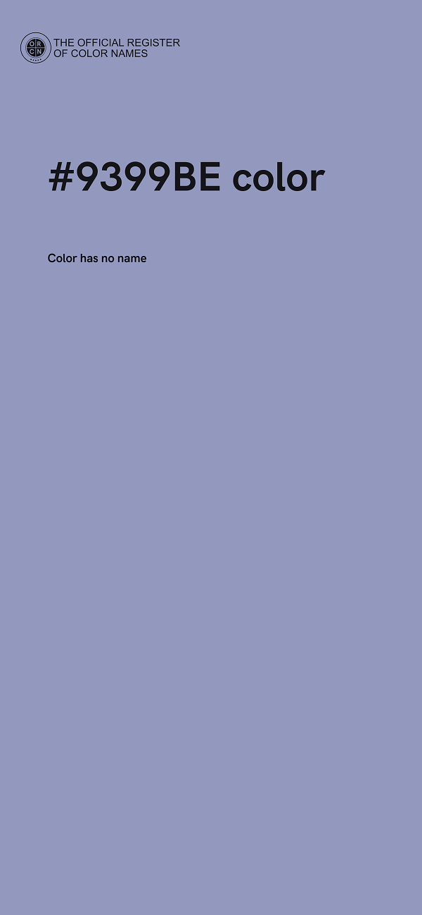 #9399BE color image