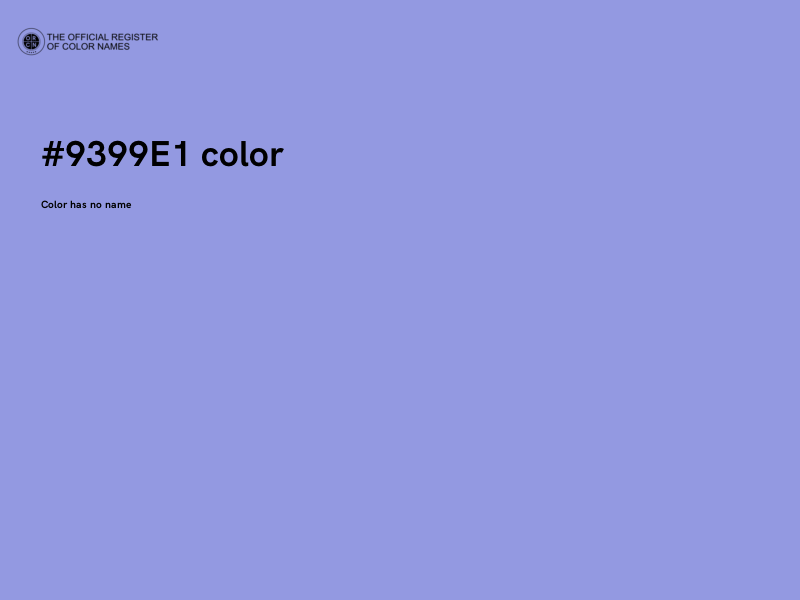 #9399E1 color image