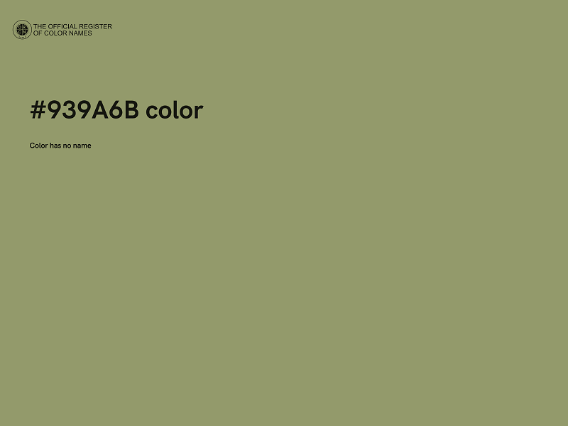 #939A6B color image