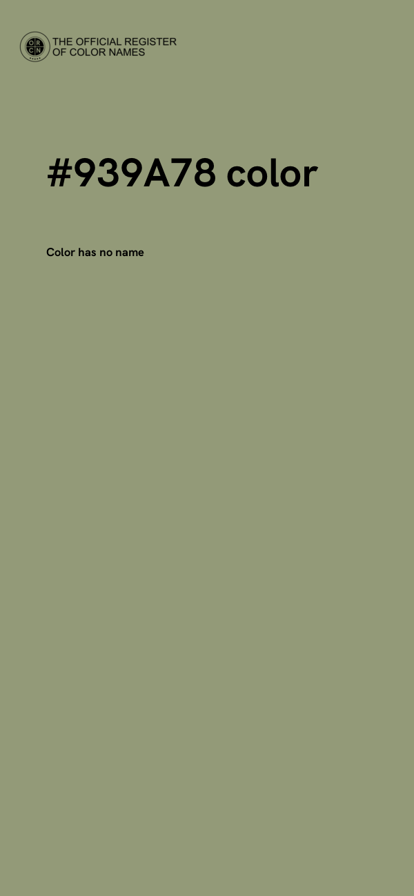 #939A78 color image