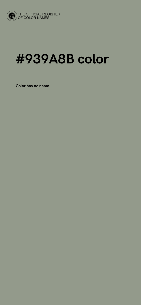 #939A8B color image