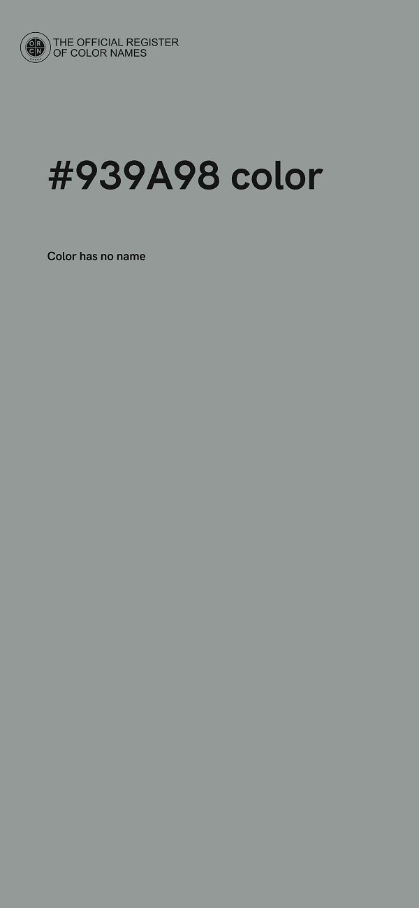 #939A98 color image