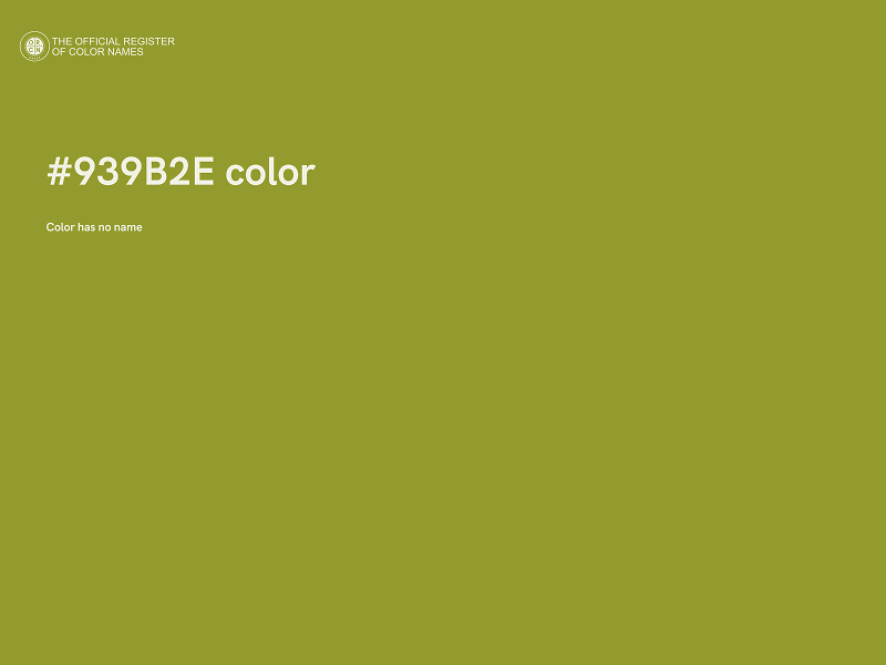 #939B2E color image