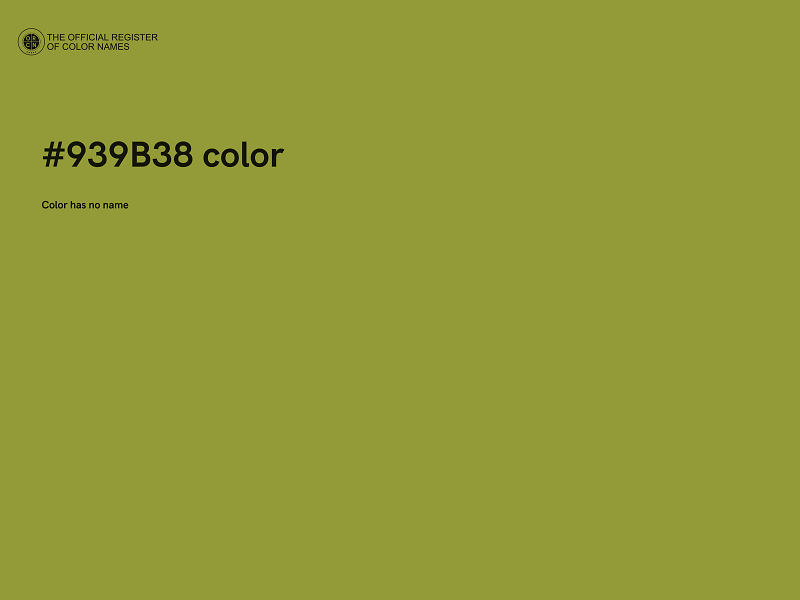 #939B38 color image