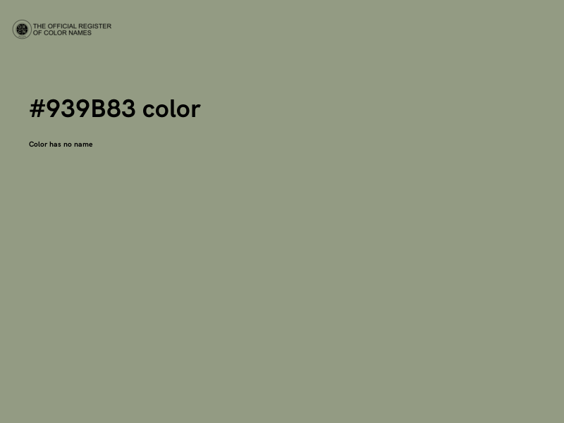 #939B83 color image