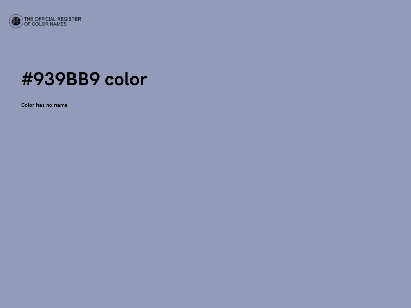 #939BB9 color image