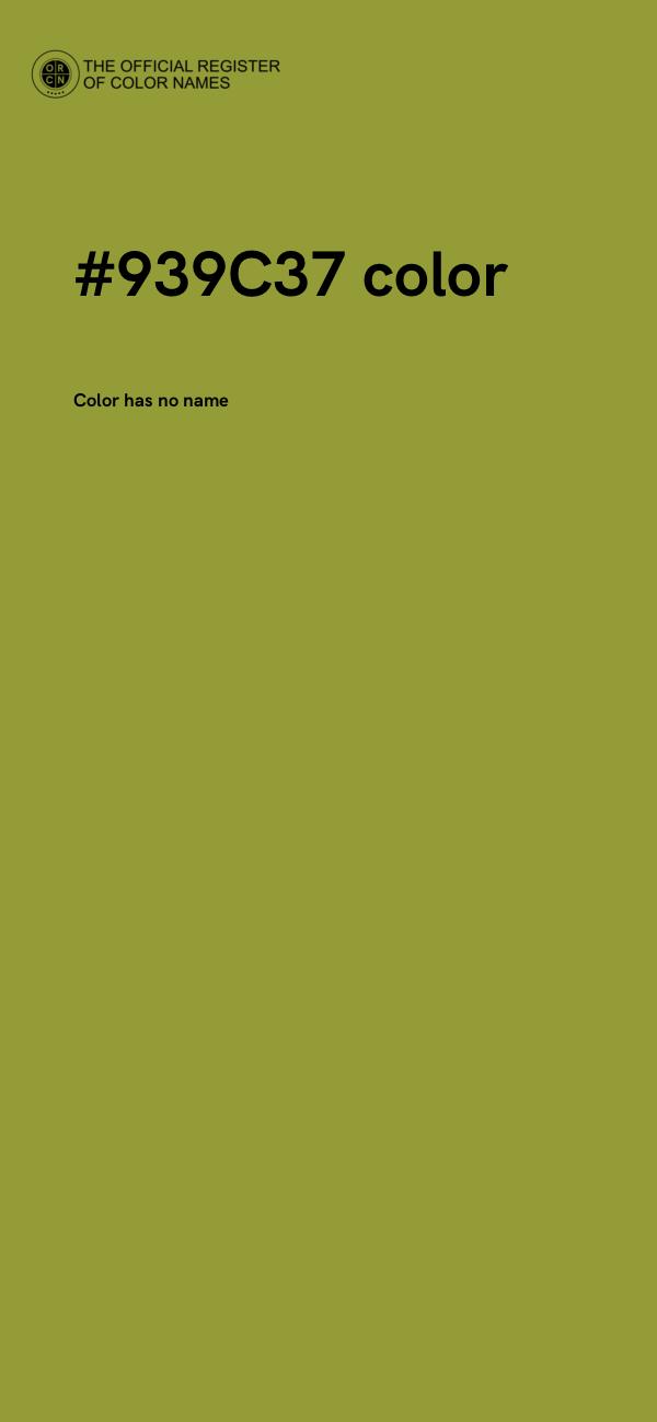 #939C37 color image
