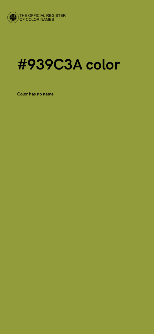 #939C3A color image