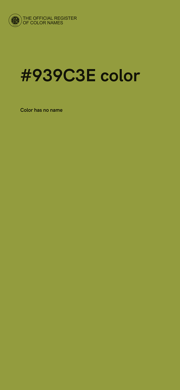 #939C3E color image