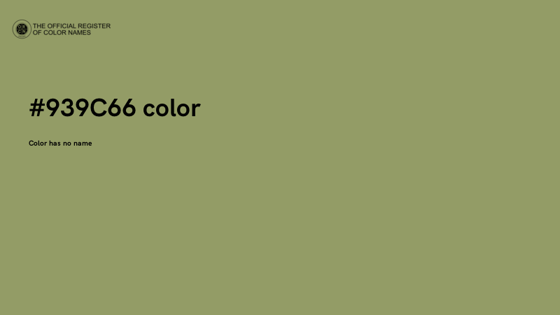 #939C66 color image