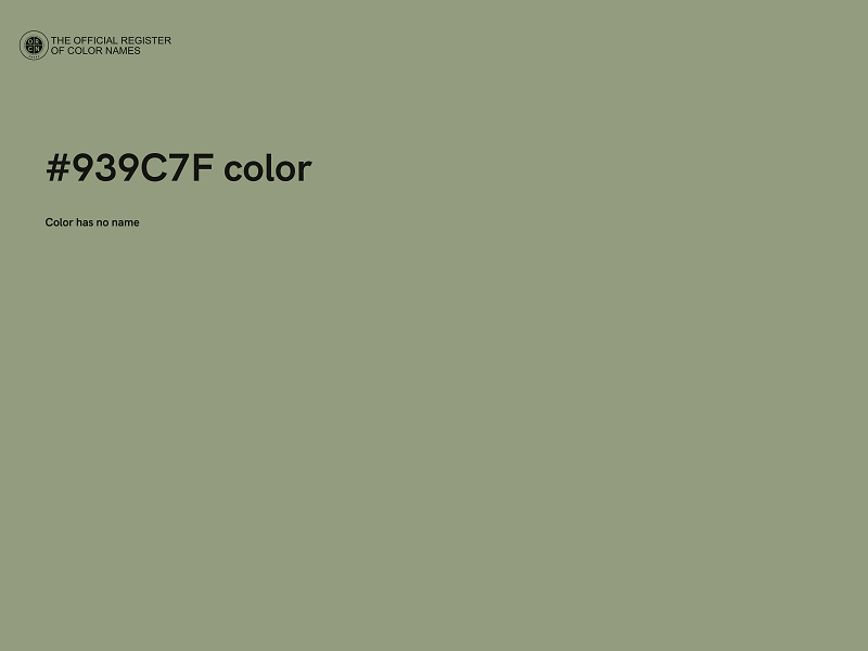 #939C7F color image