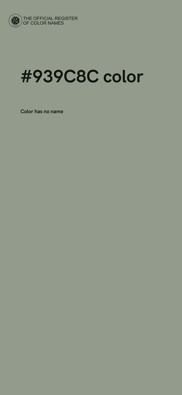 #939C8C color image