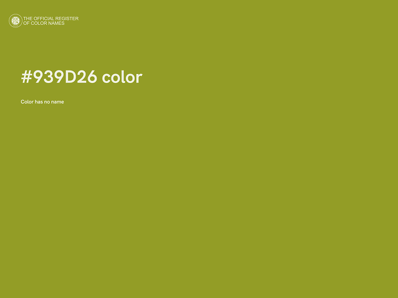 #939D26 color image