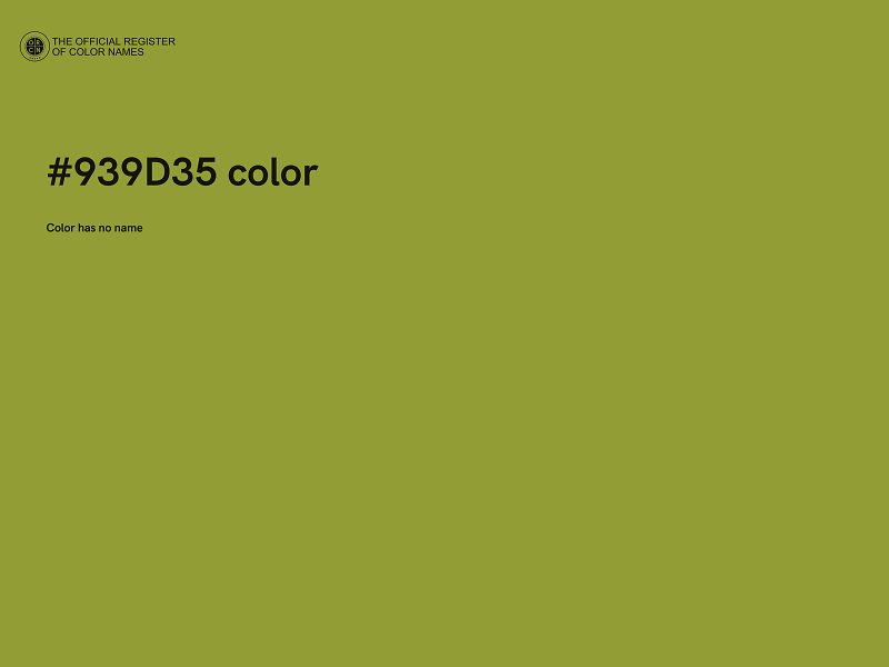 #939D35 color image