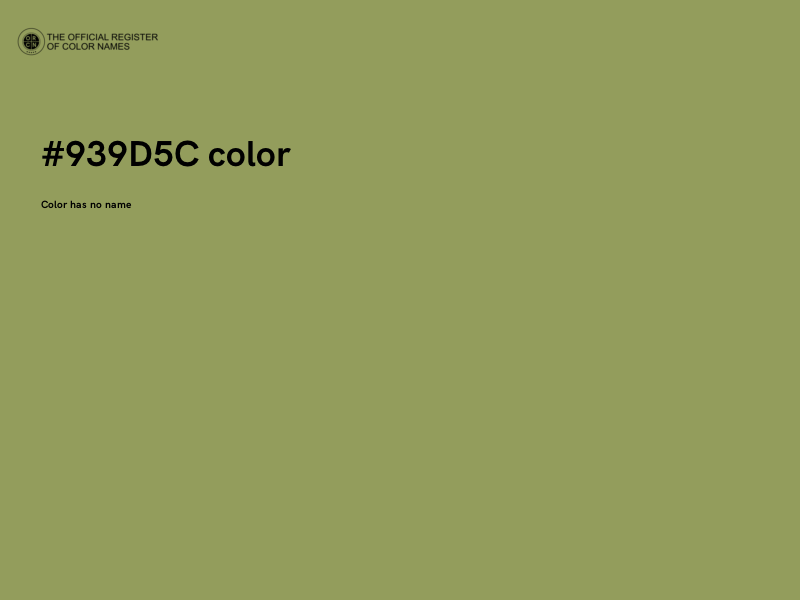 #939D5C color image