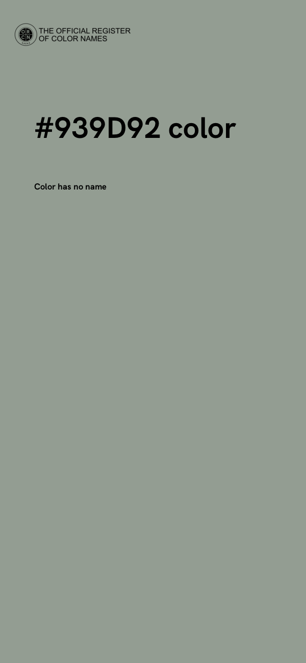#939D92 color image