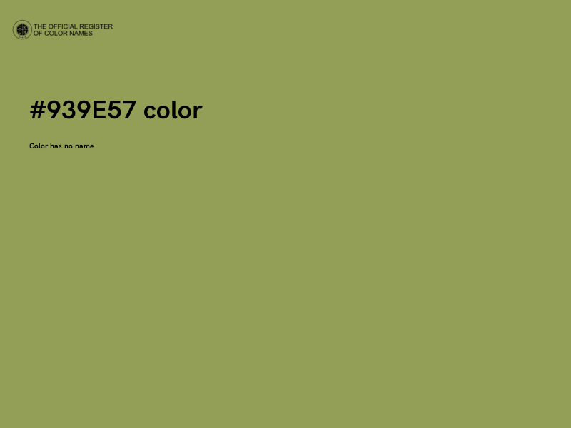 #939E57 color image