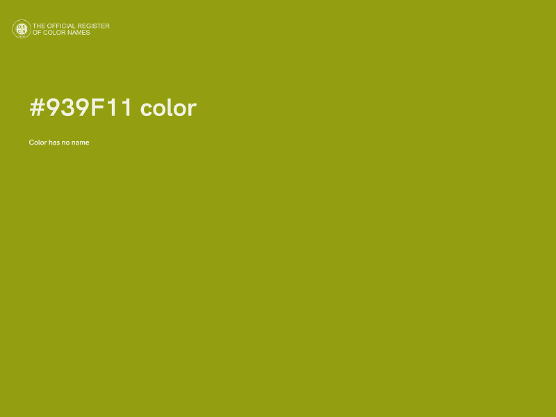 #939F11 color image