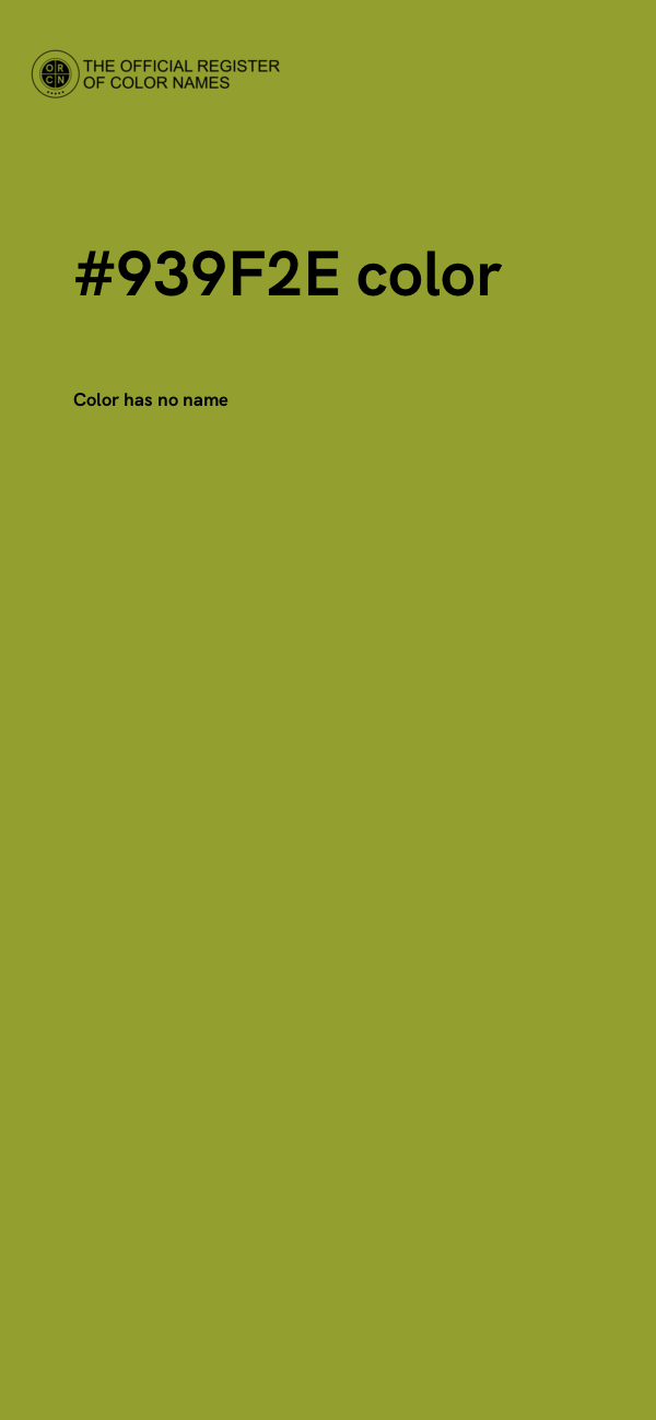 #939F2E color image