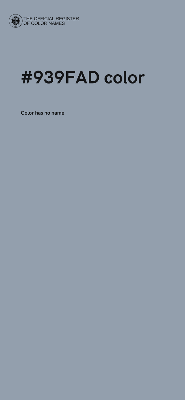 #939FAD color image
