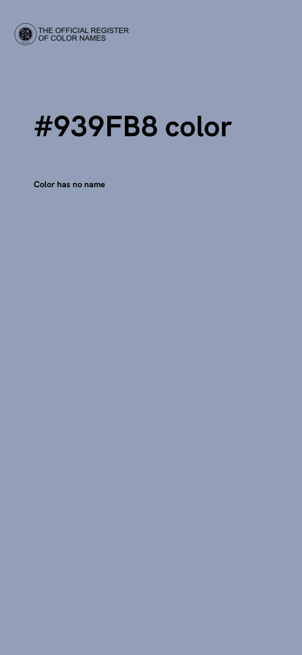 #939FB8 color image