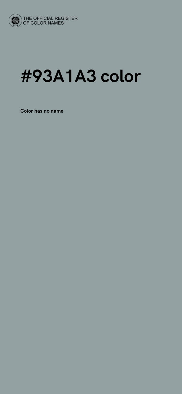 #93A1A3 color image