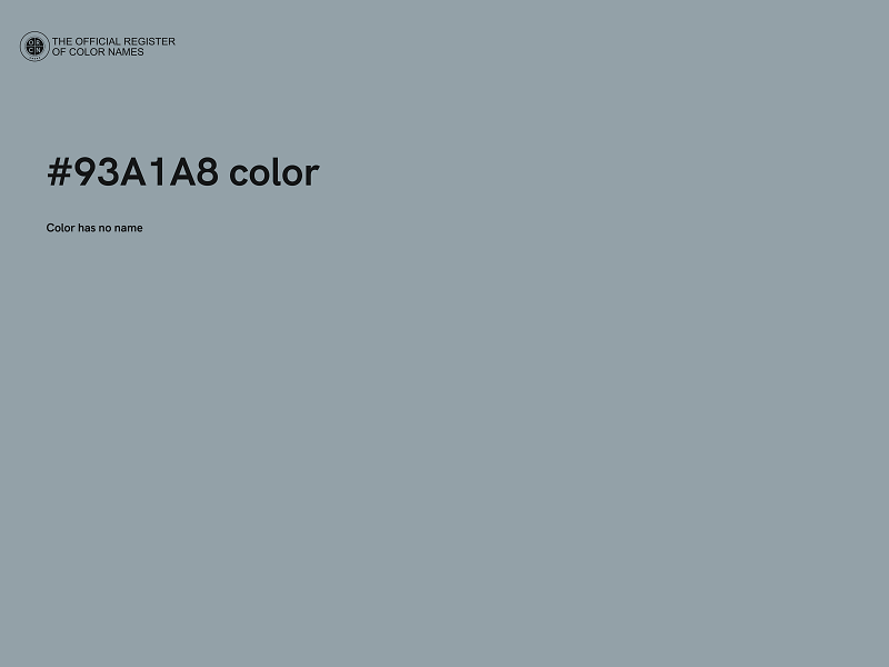 #93A1A8 color image