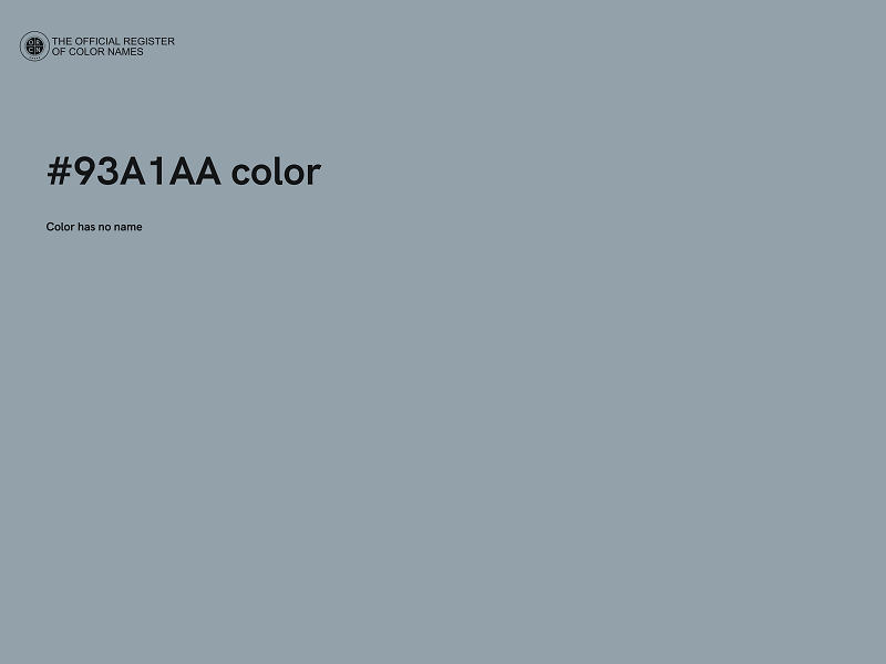 #93A1AA color image