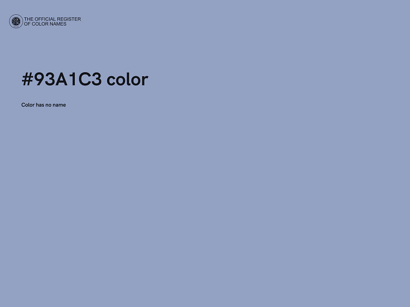 #93A1C3 color image