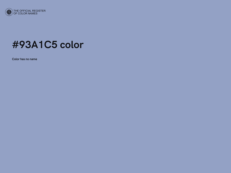 #93A1C5 color image