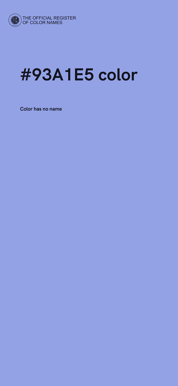 #93A1E5 color image