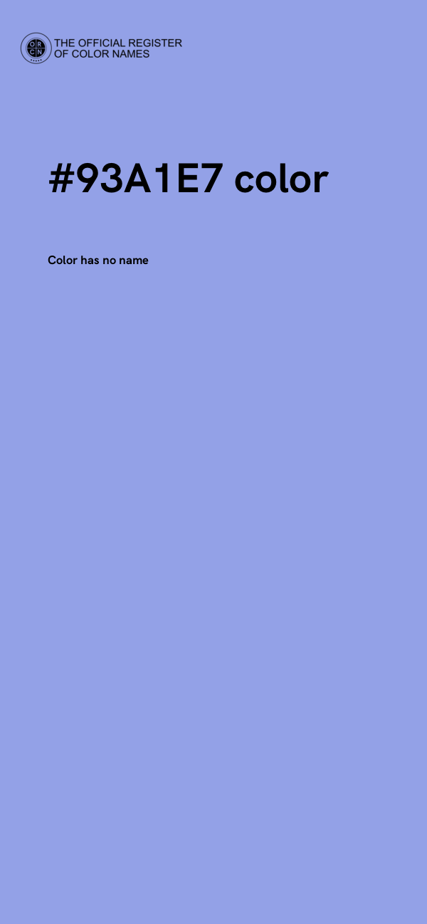 #93A1E7 color image