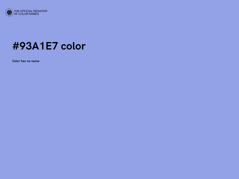 #93A1E7 color image