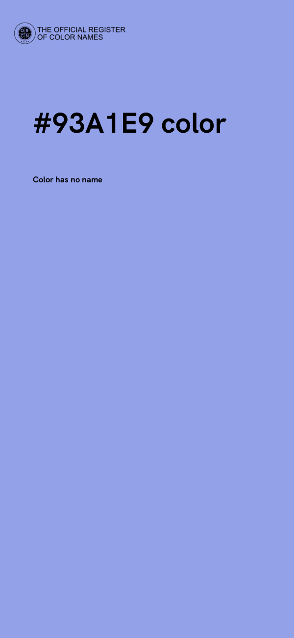 #93A1E9 color image