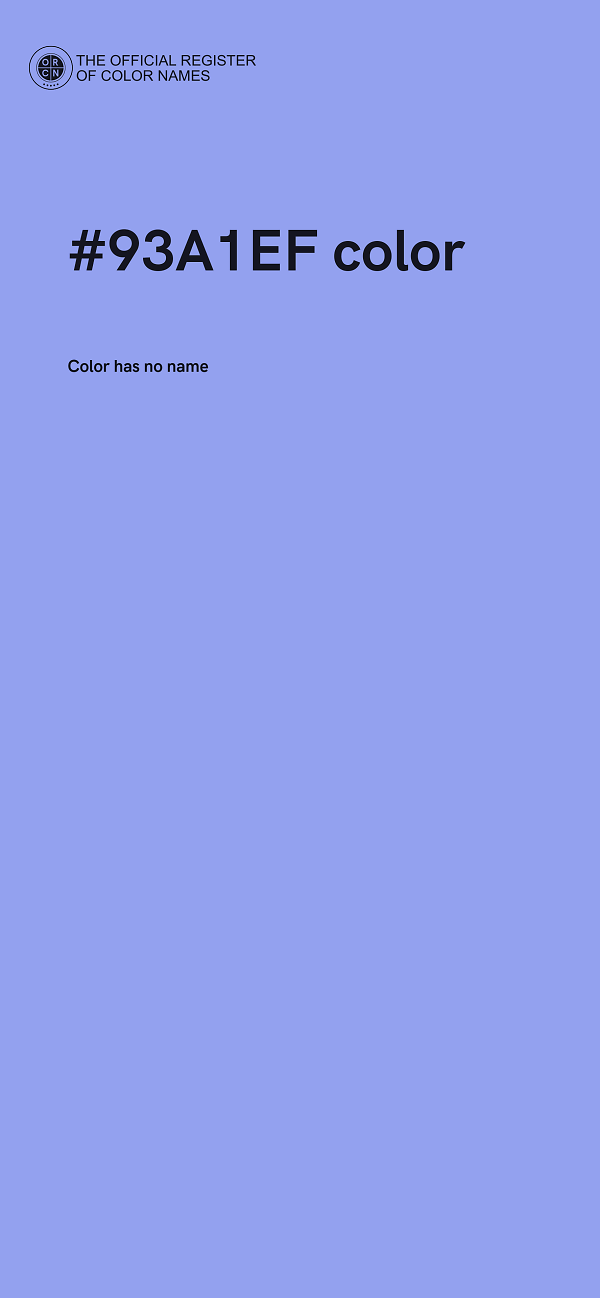 #93A1EF color image