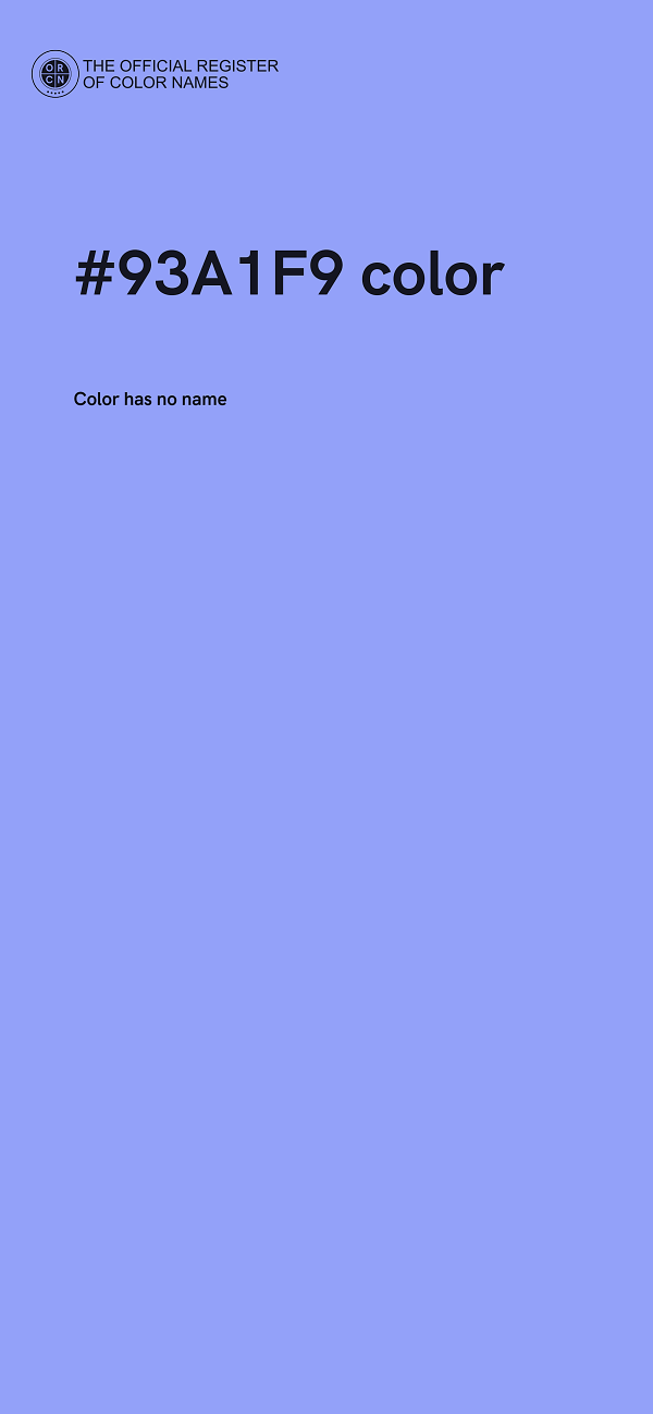 #93A1F9 color image