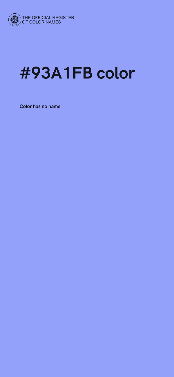 #93A1FB color image