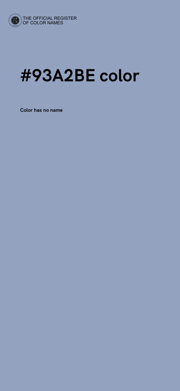 #93A2BE color image