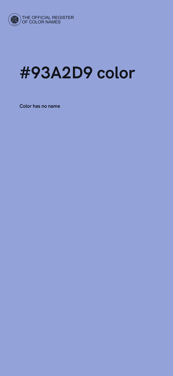 #93A2D9 color image