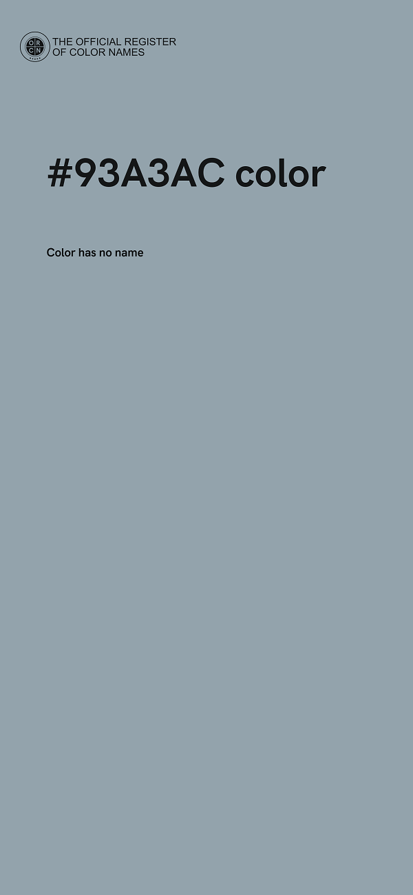 #93A3AC color image