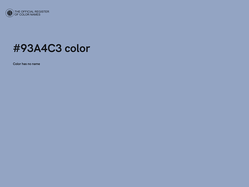 #93A4C3 color image