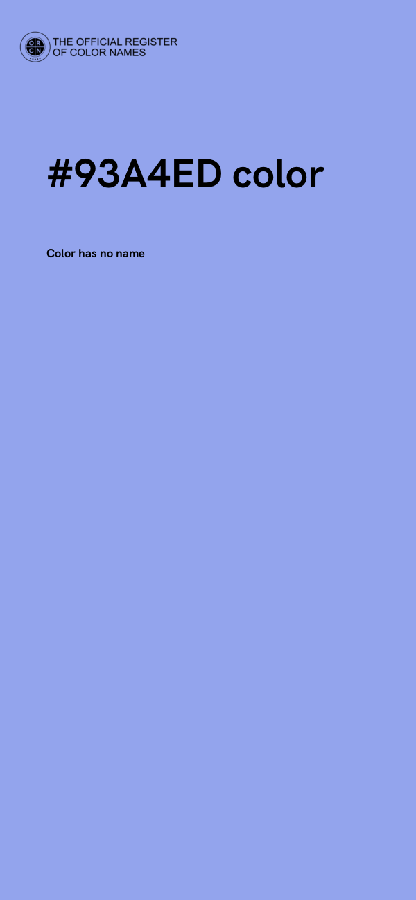 #93A4ED color image