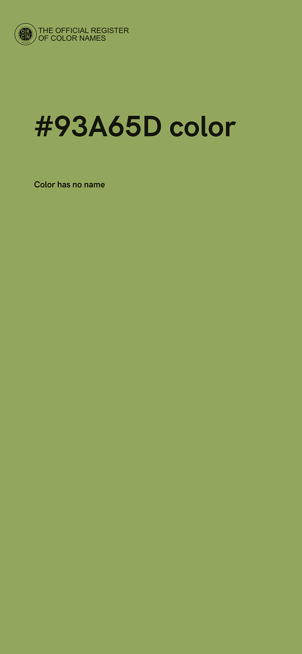 #93A65D color image