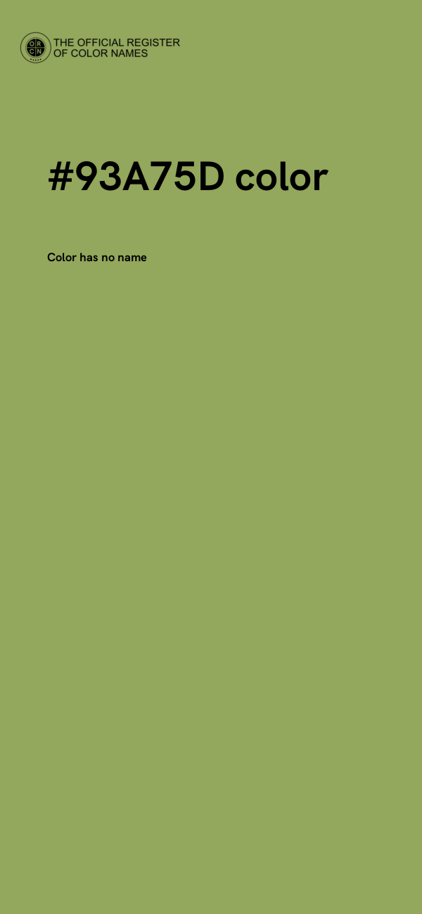 #93A75D color image