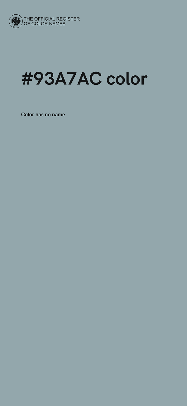 #93A7AC color image