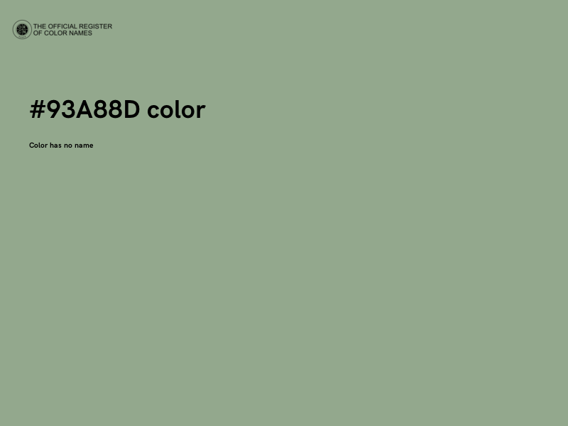 #93A88D color image