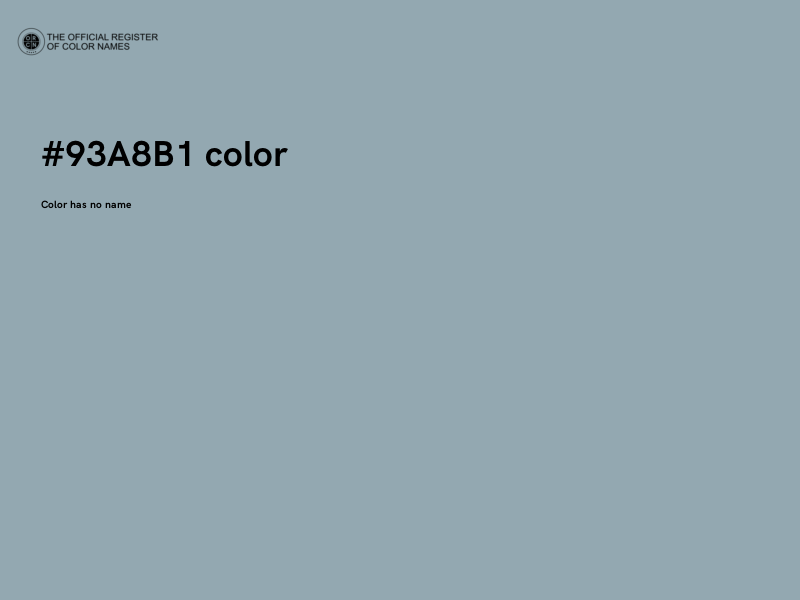 #93A8B1 color image