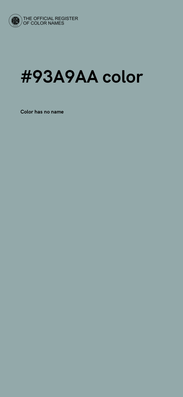 #93A9AA color image