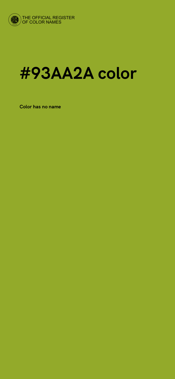 #93AA2A color image