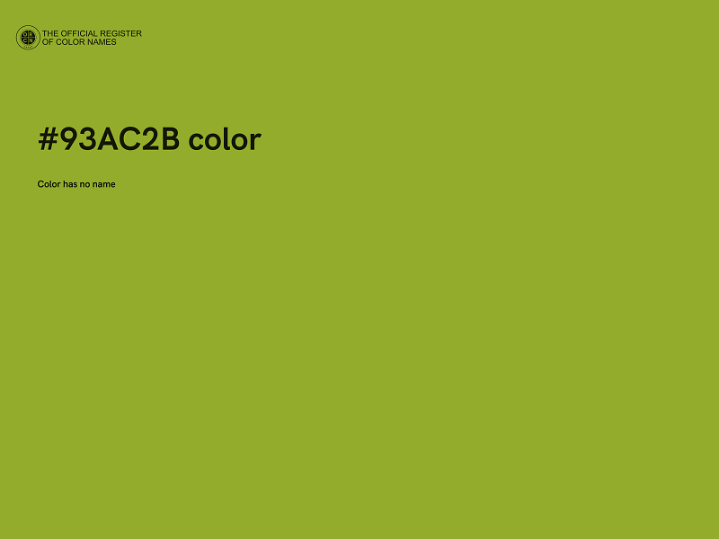 #93AC2B color image